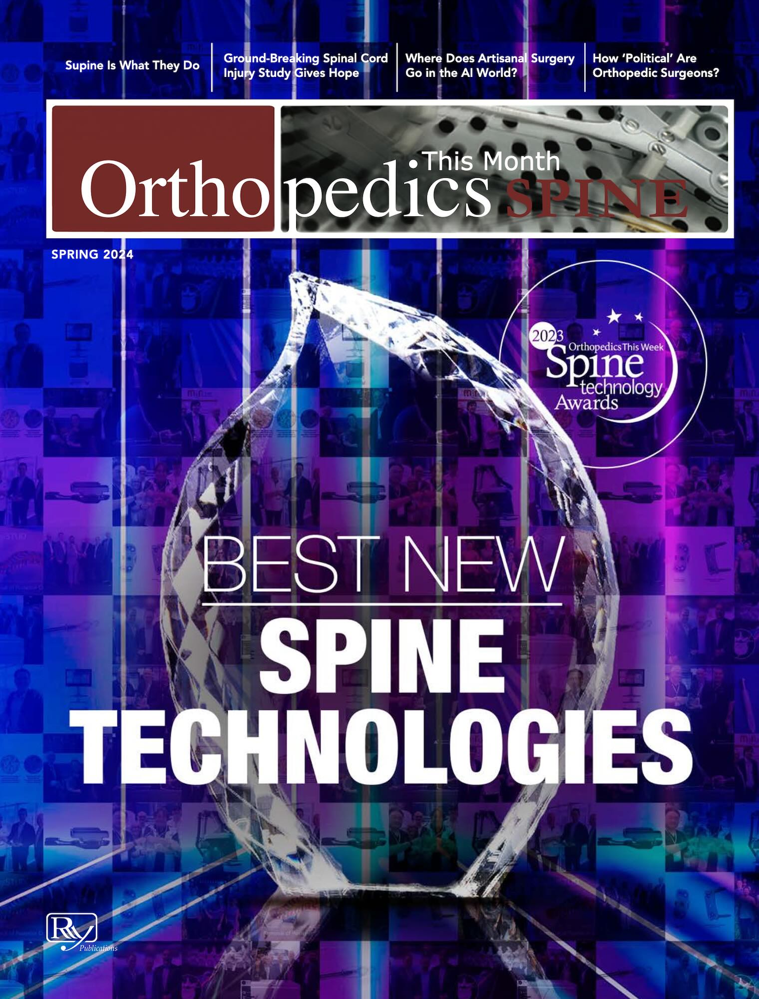 HAPPE Spine best new spine technology award in Orthopedics This Week Magazine
