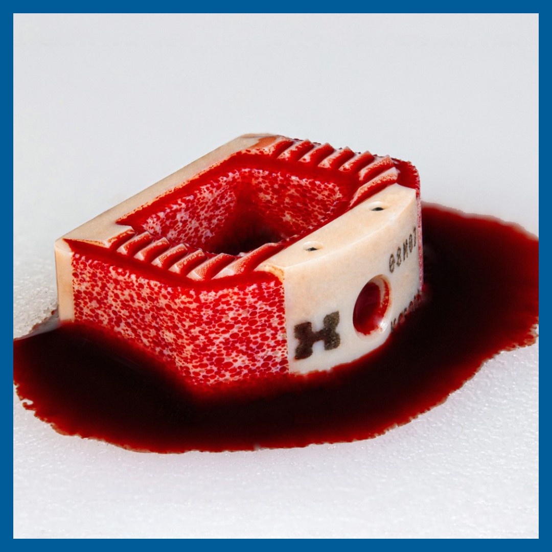 INTEGRATE-C implant absorbing blood